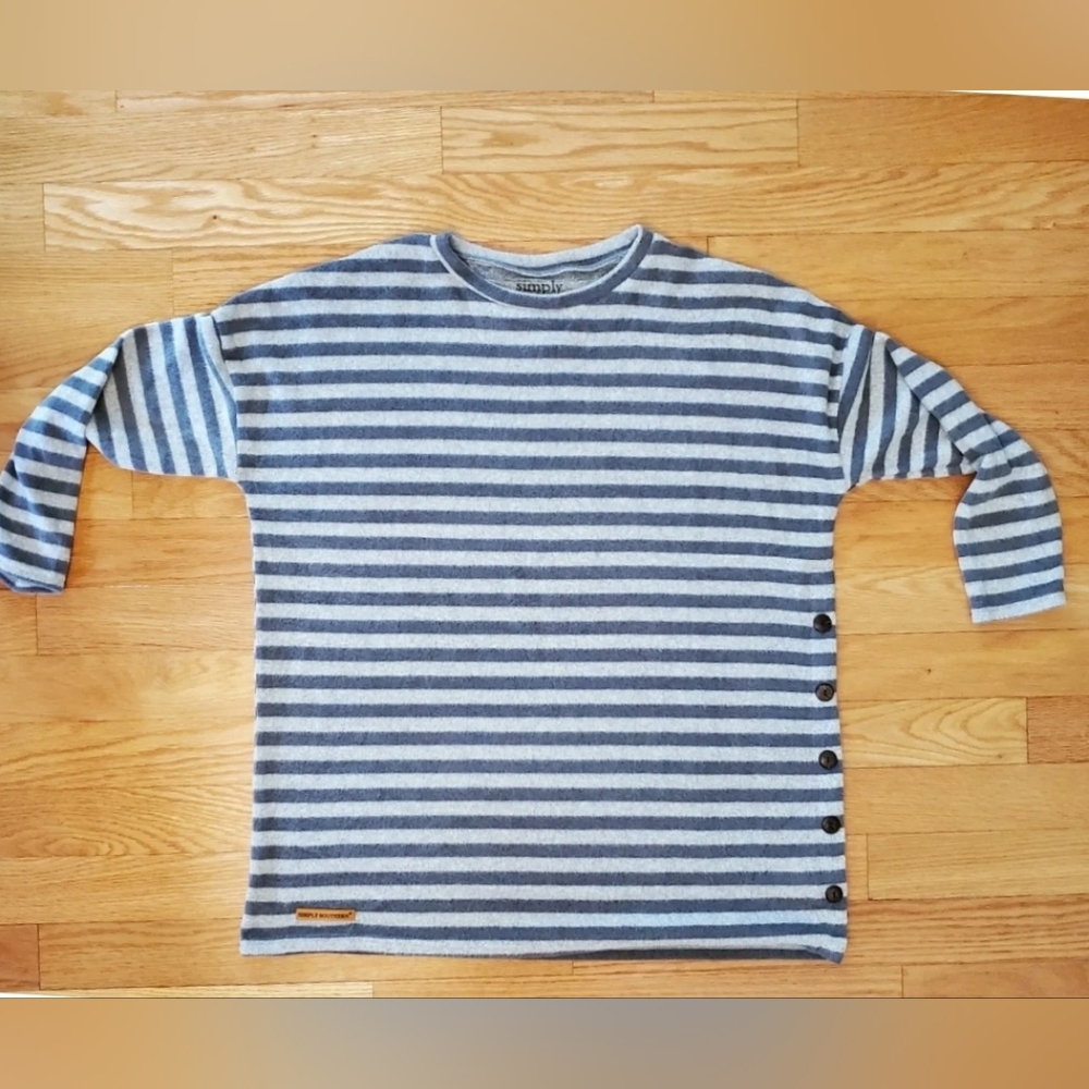 simply southern 2xl striped cute casual sweater